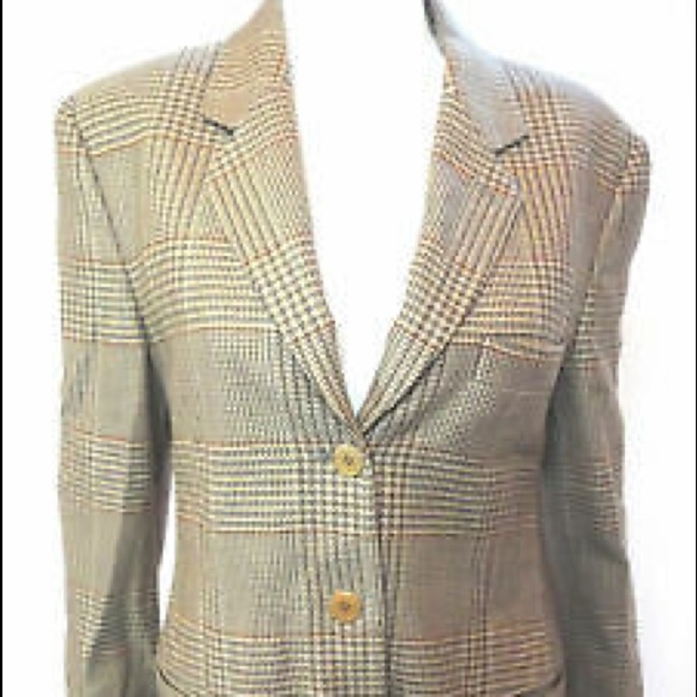 GIORGIO ARMANI BLACK LABEL Plaid Blazer - Picture 2 of 8